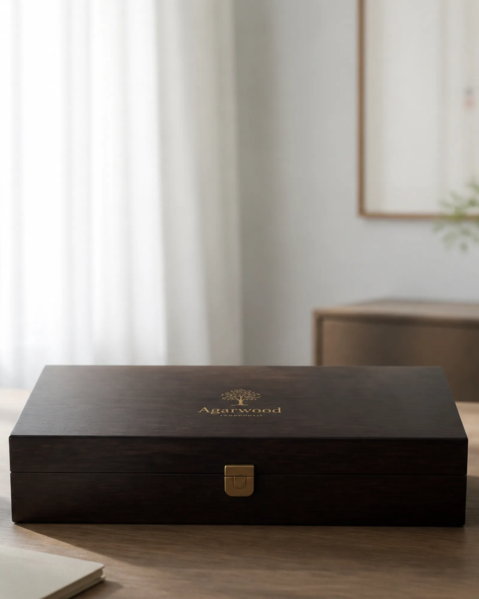 Incense box on a shelf