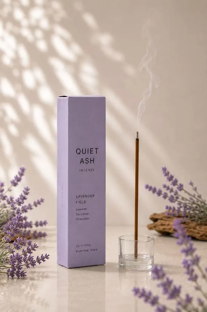 Incense sticks in paper sleeve